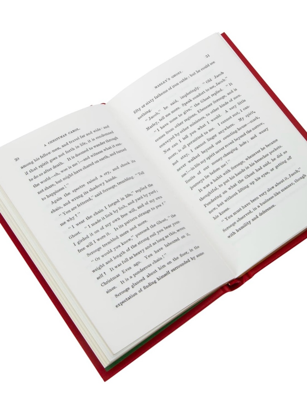 Classic Red Hardcover "A Christmas Carol" with Gold Foil Brand New - Picture 2 of 3
